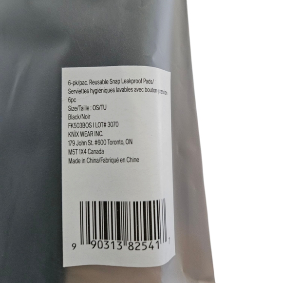 Bundle of 2 Knix NEW packs of 6 reusable snap leakproof pads - Picture 13 of 16